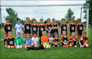 Die U9 des SC Haslau